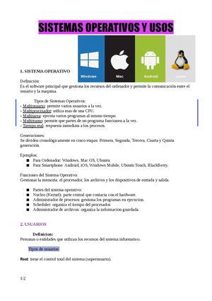 Teoría 2 Sistemas Operativos