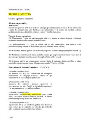 Teoria 2 Writer