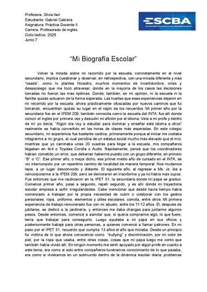Cabrera Gabriel | Mi Biografía Escolar