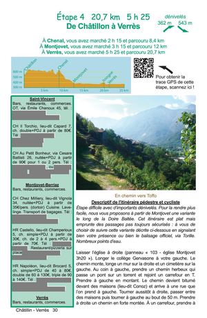 extrait du guide pratique de la via francigena vers Rome