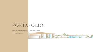 Portafolio De Arquitectura Y Diseño