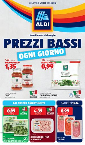 Aldi Offerte Da Lunedi 15 Giugno