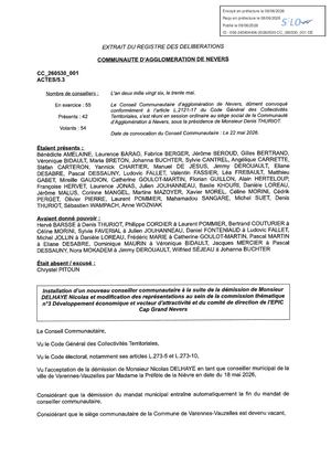 Déliberations Cc 260430