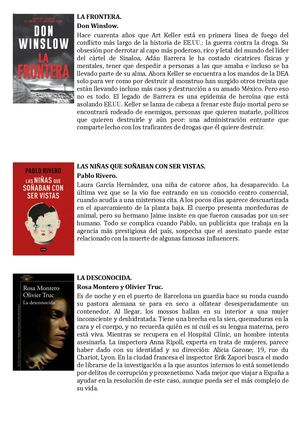 Novedades Narrativa 0626