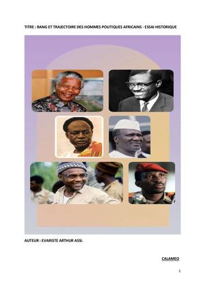 E Arthur Assi Rang Des Hommes Politiques Africains (Calameo)