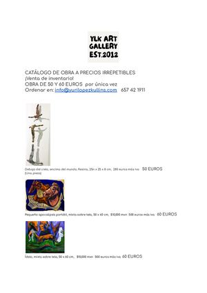 Catálogo Venta de Inventario. Obra De 50 Y 60 Euros