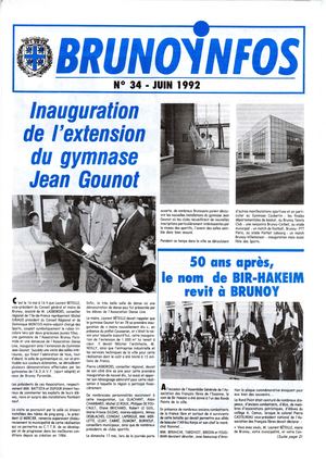 Brunoy Infos N° 34 1992 06