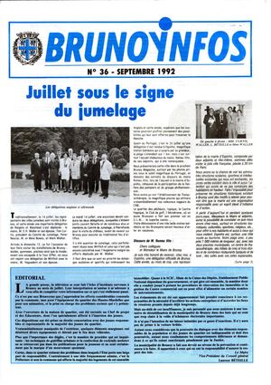 Brunoy Infos N° 36 1992 09