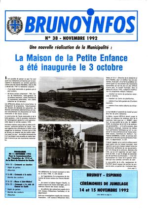 Brunoy Infos N° 38 1992 11