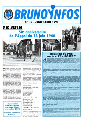Brunoy Infos N°13 1990 07 Et 08