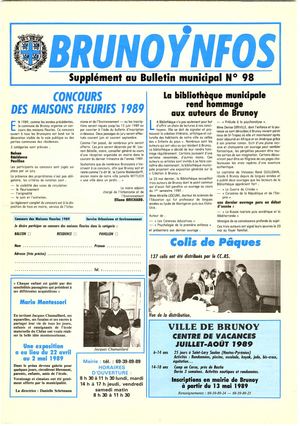 Brunoy Infos N°01 1989