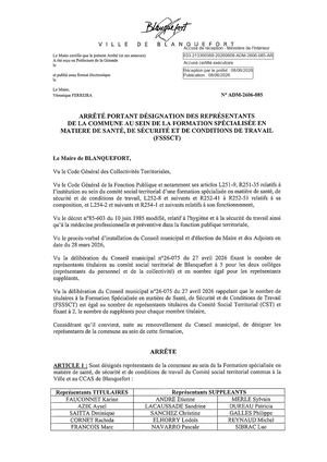 Adm 2606 085 Désignations éLus Fsssct Pref
