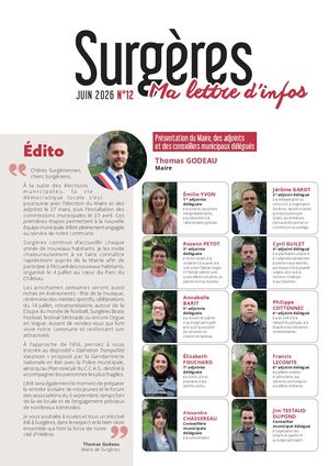 Surgères - Infolettre n°12 - Juin 2026