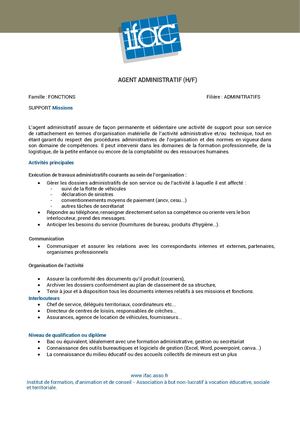 Agent Administratif FH - CDD - Marseille