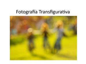 Fotografía Transfigurativa
