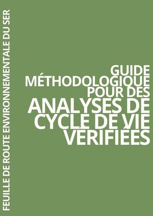 Guide méthodologique pour des ACV vérifiées
