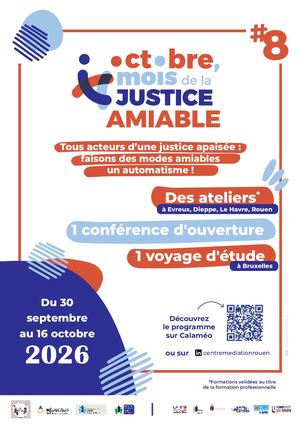 Programme 2026 - Octobre Mois de la Justice Amiable