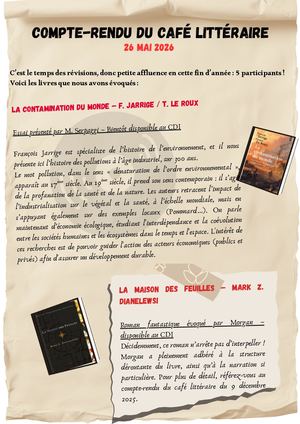 Compte Rendu Café Lit 26 Mai 2026