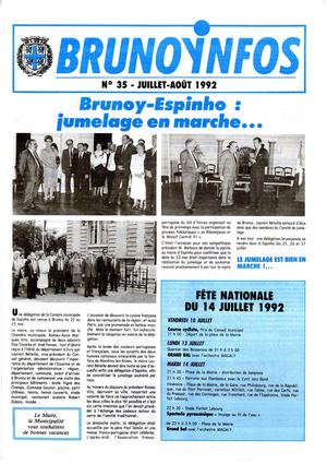 Brunoy Infos N° 35 1992 07 Et 08