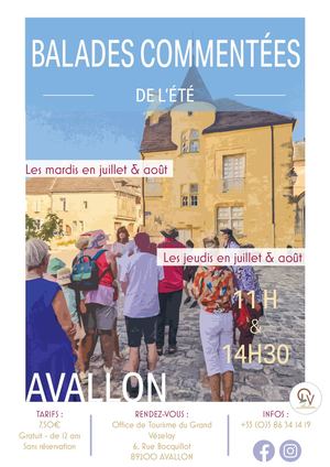 BALADES COMMENTEES DE L'ETE - AVALLON