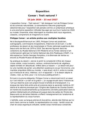 Comar Trait Naturel