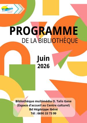 Programme Bibliothèque Juin 2026