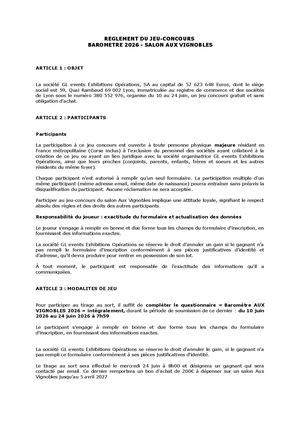 REGLEMENT BAROMETRE AV! 2026
