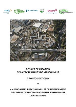 Modalités prévisionnelles de financement