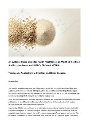 An Evidence Based Guide For Health Practitioners