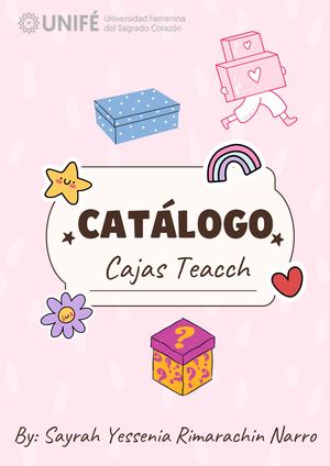 Catálogo De Cajas Teacch