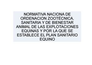 Tema 22 Explotaciones Equinas Norm Nacional
