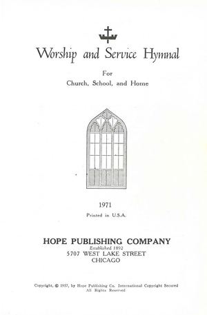 Worship & Service Hymnal 1957 C P edition