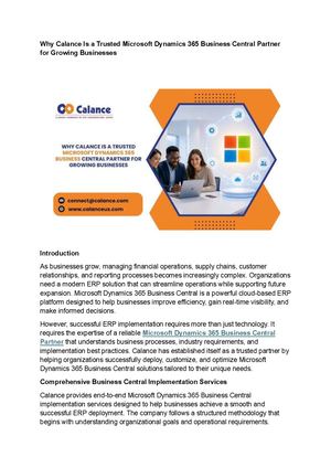 Microsoft Dynamics 365 Business Central Partner