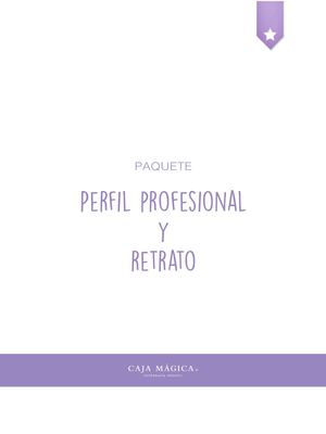 PAQUETE RETRATO Y PERFIL