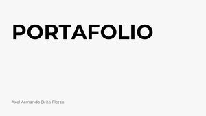 Portafolio Axel Armando Brito Flores