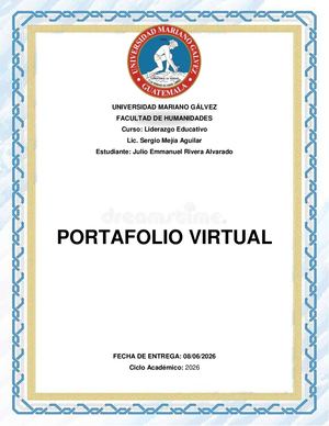 Portafolio Virtual Liderazgo Educativo