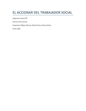 Trabajo Accionar Trabajador Social