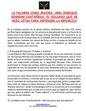 La Palabra Como ÁNcora