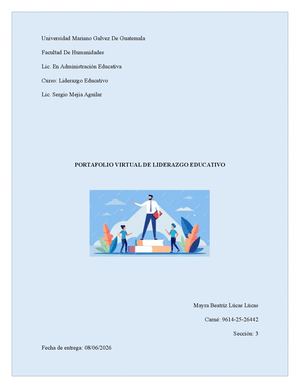 Portafolio Virtual Liderazgo Educativo