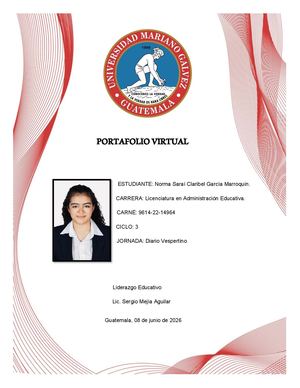 Tarea 16 Y 17 Liderazgo Educativo Licenciatura Umg
