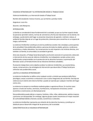 Violencia Intrafamiliar
