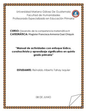 Manual De Actividades Prácticas Matemáticas