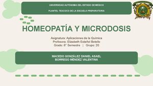 La Homeopatía Y Microdosis