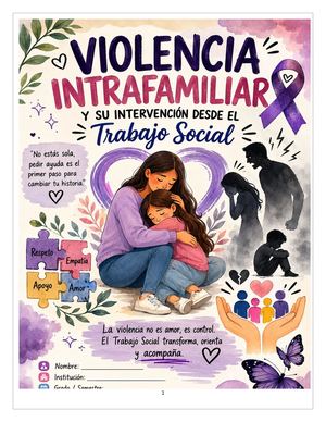 Violencia Intrafamiliar Y Su Intervención Desde El Trabajo Social