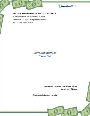 Semana 15 Proyecto Final
