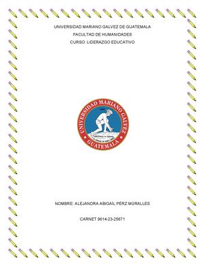 Liderazgo Proyecto Final