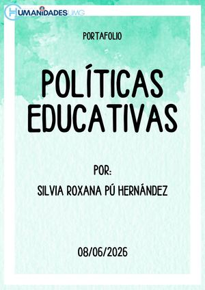 Portafolio De Políticas Educativas