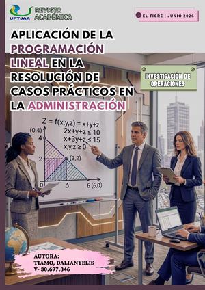 APLICACIÓN DE LA PROGRAMACIÓN LINEAL EN LA RESOLUCIÓN DE CASOS PRÁCTICOS EN LA ADMINISTRACIÓN