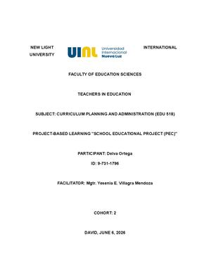 Project Based Learning