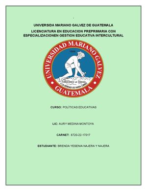 Informe Final Politicas Educativa